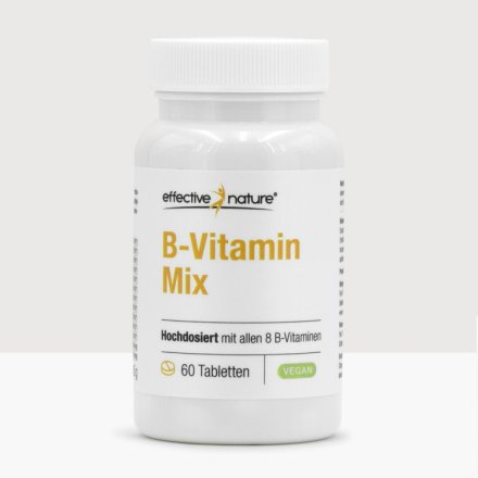 Hochdosierter B-Vitamin-Mix mit allen 8 B-Vitaminen