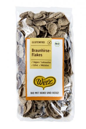 Glutenfreie Braunhirse-Flakes - in Bio-Qualität