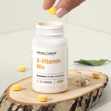 Hochdosierter B-Vitamin-Mix mit allen 8 B-Vitaminen