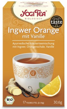 Ingwer Orange Kräuterteemischung - mit Vanille verfeinert
