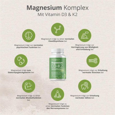 Magnesium Complex with Vitamin D3 & K2