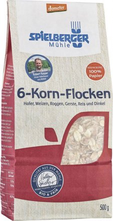 6-Korn-Flocken demeter - Spielberger - Bio - 500g