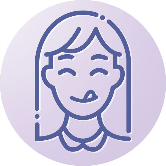 Das Ferment geniessen Icon Junge Frau