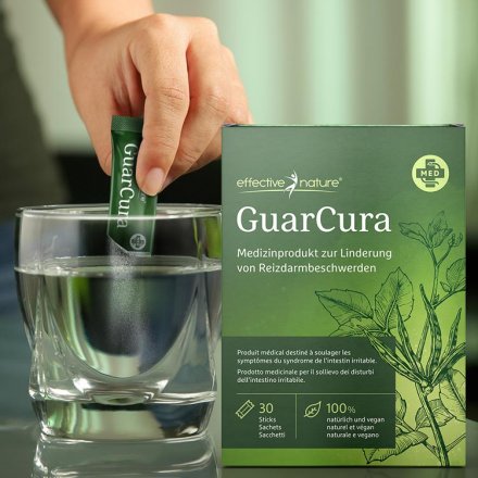 GuarCura - Medizinprodukt zur Linderung von Reizdarmbeschwerden