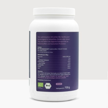 Süsslupine mit Bio-Vanille