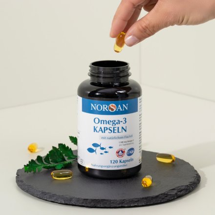 Omega-3 Kapseln mit Fischöl