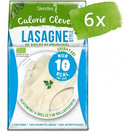 Kalorienarme Konjak-Lasagne - 6er-Pack
