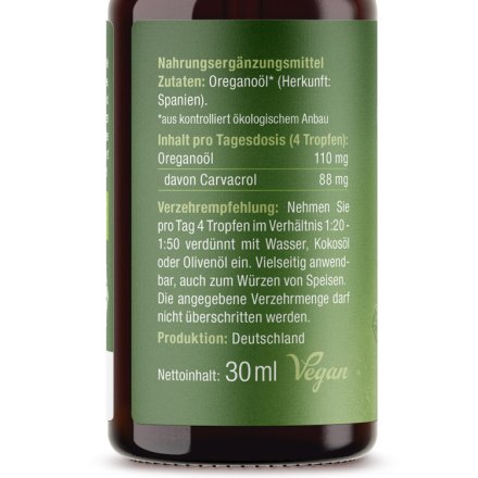 Oregano-Öl Tropfen - Bio - 30ml