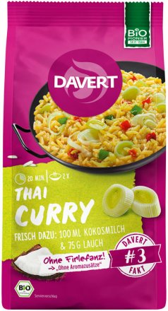Thai Curry Pfanne mit hochwertigen Bio-Zutaten