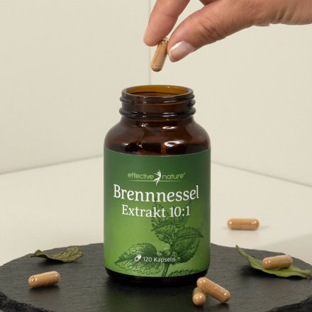 Nettle leaf extract capsules