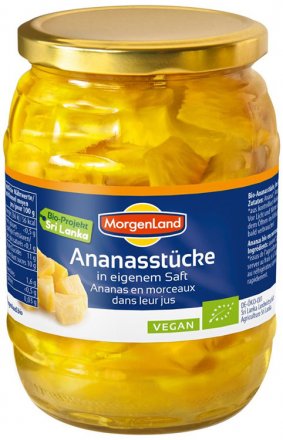 Ananas Stücke - Morgenland - Bio - 720ml