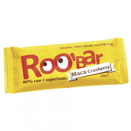 Roo&#039;bar Powerriegel - Maca &amp; Cranberry