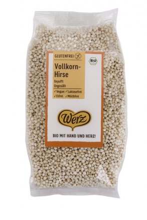 Gepuffte Vollkorn-Hirse - in Bio-Qualität