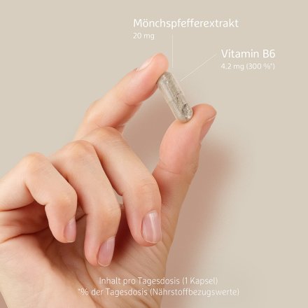 Hochdosierter Mönchspfefferextrakt mit Vitamin B6