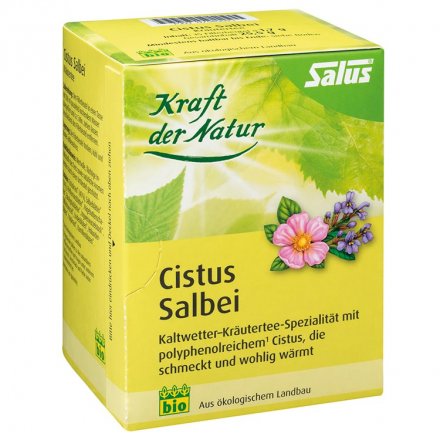 Bio-Kräuterteemischung mit Cistus und Salbei