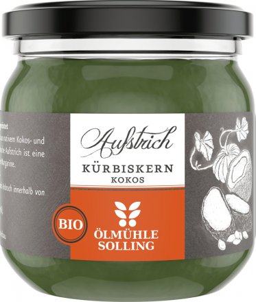 Brotaufstrich Kürbiskern-Kokos