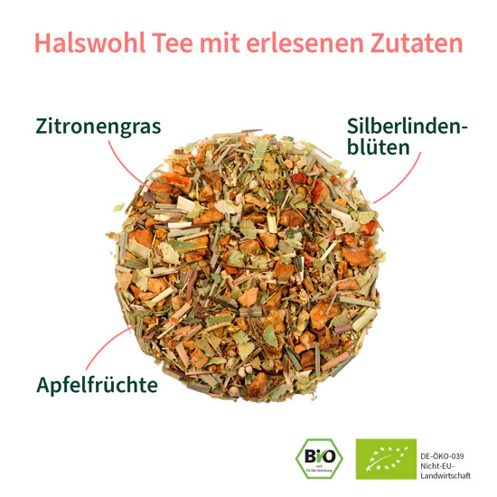 Halswohl-Tee Zusammensetzung