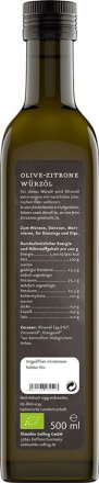 Olive-Zitrone-Würzöl mit nativem Ölivenöl