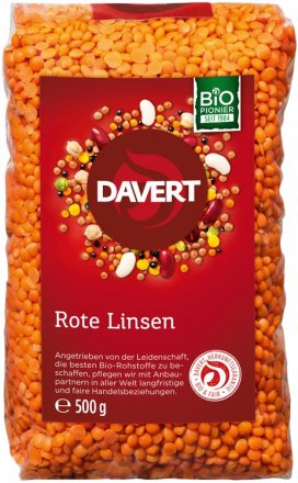 Rote Linsen - Bio - 500g - Davert