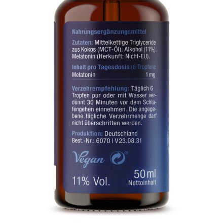 Melatonin Tropfen - 50ml - Mit Alkohol