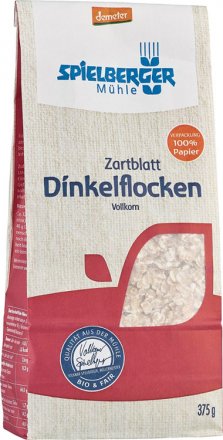 Dinkelflocken Zartblatt demeter - Spielberger - Bio - 375g