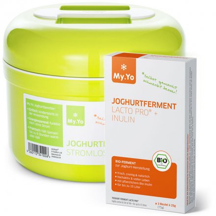 Joghurtbereiter + Joghurtferment Pro-/Prebiotisch