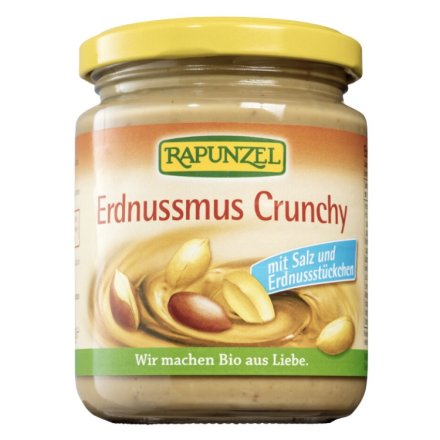 Erdnussmus Crunchy mit Salz - 250g