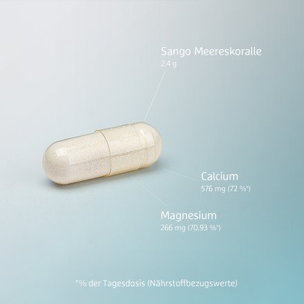 Sango-Koralle in praktischen Kapseln