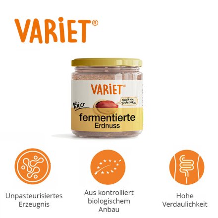 Fermentiertes Erdnussmus - Variet - Bio - 300g