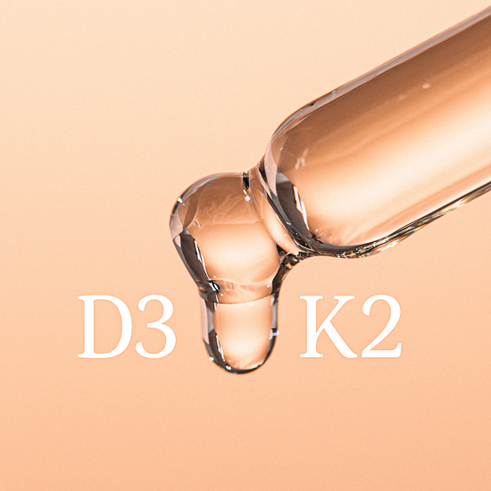 Vitamin D3 K2 abgebildet als Tropfen