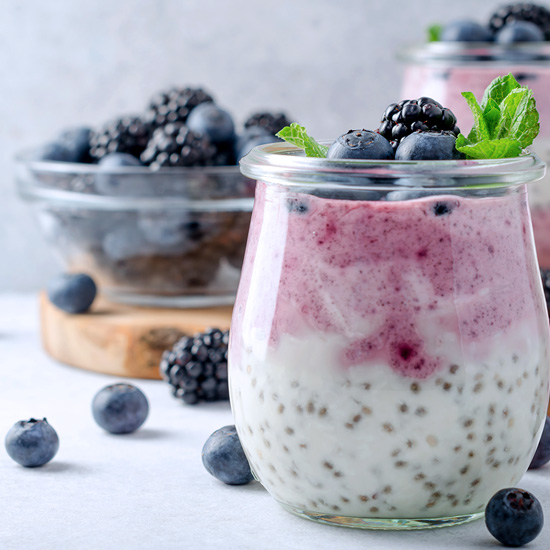 Yogurt with berries