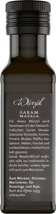 Garam Masala Würzöl mit 8 Gewürzen