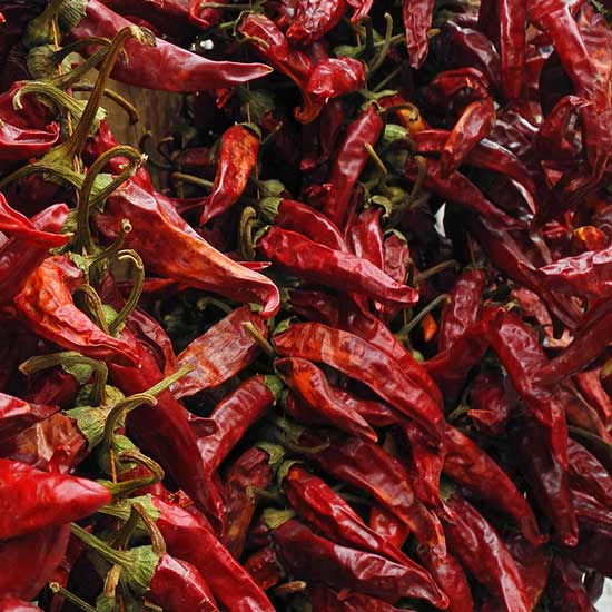 Ganze Chilis von Lebensbaum