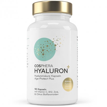 Hyaluron Kapseln mit Vitamin C & B12 und Zink