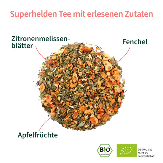 Superhelden-Tee Zusammensetzung