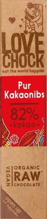 Veganer Schokoladenriegel Pur / Kakaosplitter