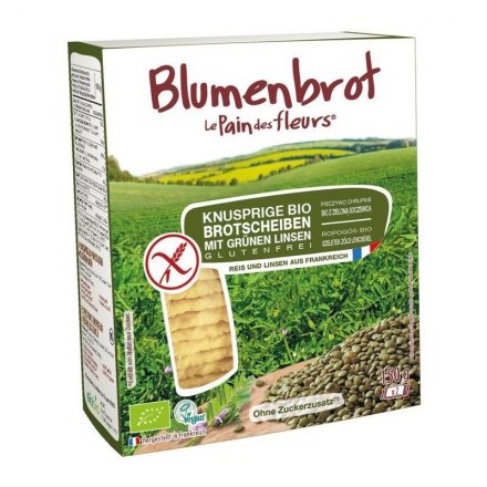 Glutenfreies Bio-Brot aus Reismehl - mit grünen Linsen