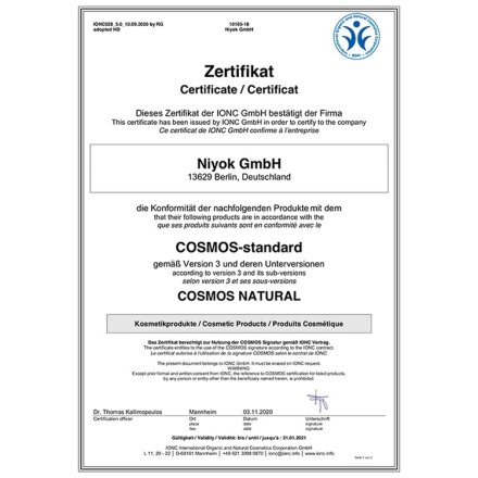 2 in 1 Deodorant Creme Anti-Transpirant Light ocean - Niyok - 40ml