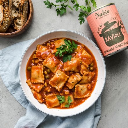 Gemüseravioli in Tomatensauce - Bio - 400g - Nabio