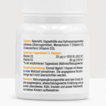 Vitamin D3 + K2