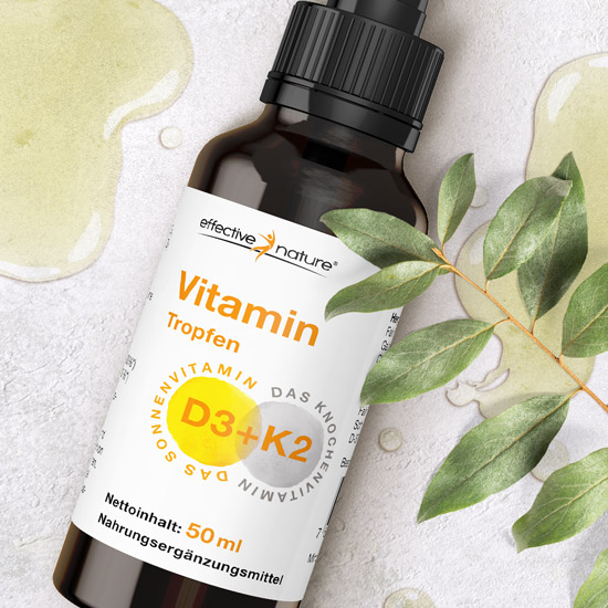 Vitamin D3 K2 Tropfen von effective nature