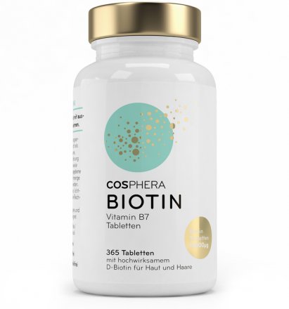 Highly dosed biotin (B7)