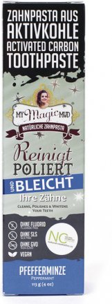Aktivkohle Zahnpasta Pfefferminze - 113g - My Magic Mud