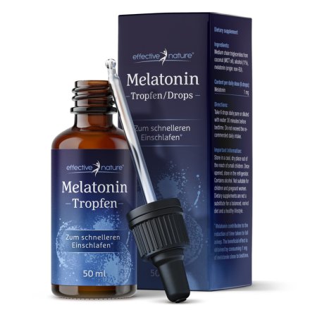 Melatonin Tropfen - 50ml - Mit Alkohol