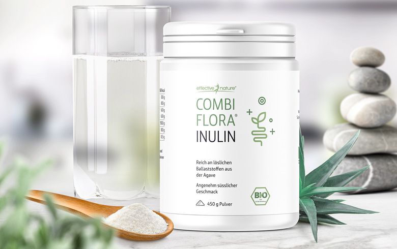 Inulin Pulver von effective nature Inulin Pulver Moodbild mit Agaven im Hintergrund