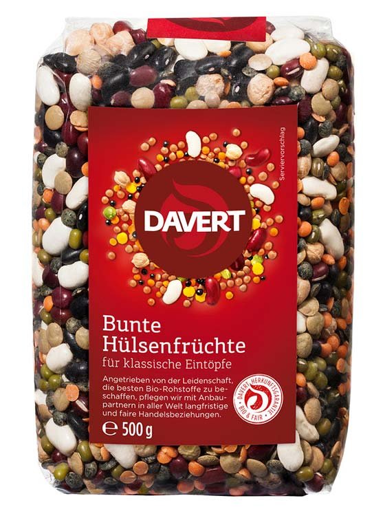 Bunte Hülsenfrüchte