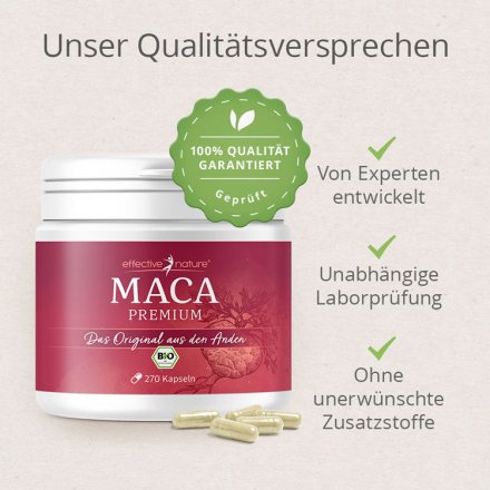 Rotes Maca in Kapseln
