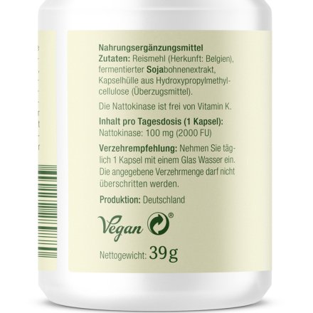 Nattokinase Kapseln - 120 Stk. - 35g