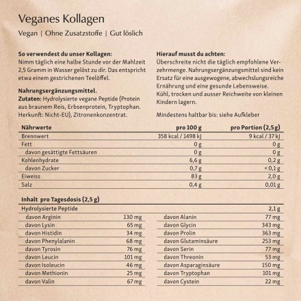 Veganes Kollagen Pulver - 150g