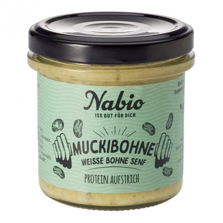 Protein-Aufstrich Weiße Bohne Senf - Nabio - Bio - 140g